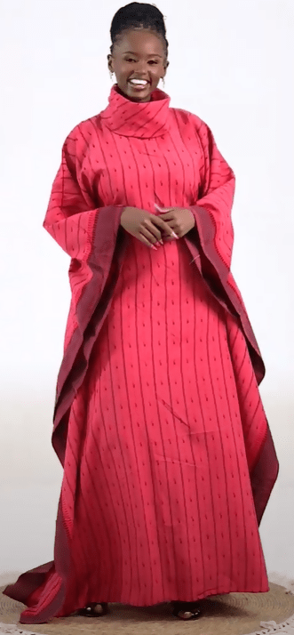 Rafiki Threads Coral Dera Dress - Coral Print - Shopzetu