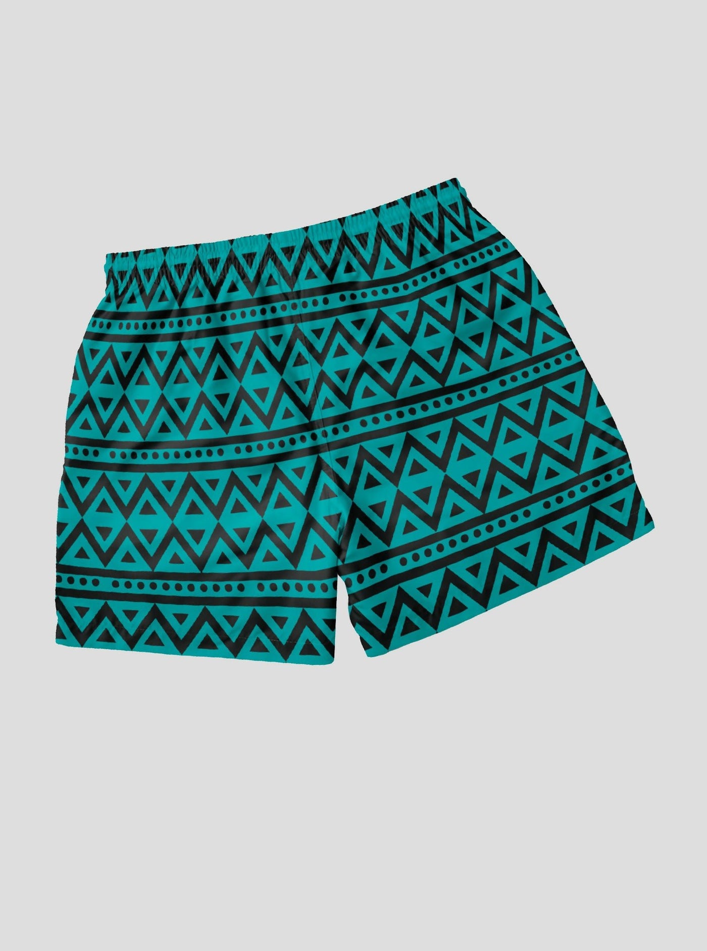 Kitu Kali Swim Men's Shorts - Teal Tribal - Shopzetu