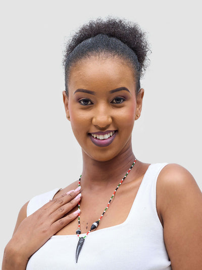Dianaah J Beaded Necklace - Multicolored - Shopzetu
