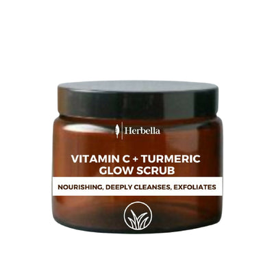 Kipusa Beauty Herbella Vitamin C Tumeric Glow Scrub - Brown - Shopzetu