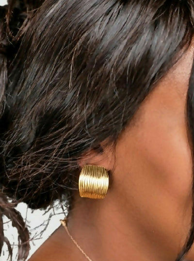 Auri Accessory Aura Earring - Gold - Shopzetu