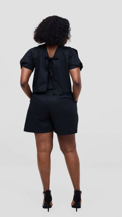 Elan CocoAfrike Valerie Short Set - Black - Shopzetu