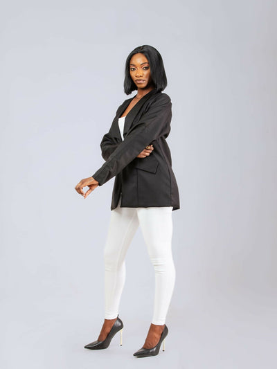 Da’Joy Fashions Ke Horus Coat - Black - Shopzetu