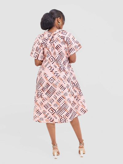 Prettygline Asumbi Shirt Dress - Pink - Shopzetu