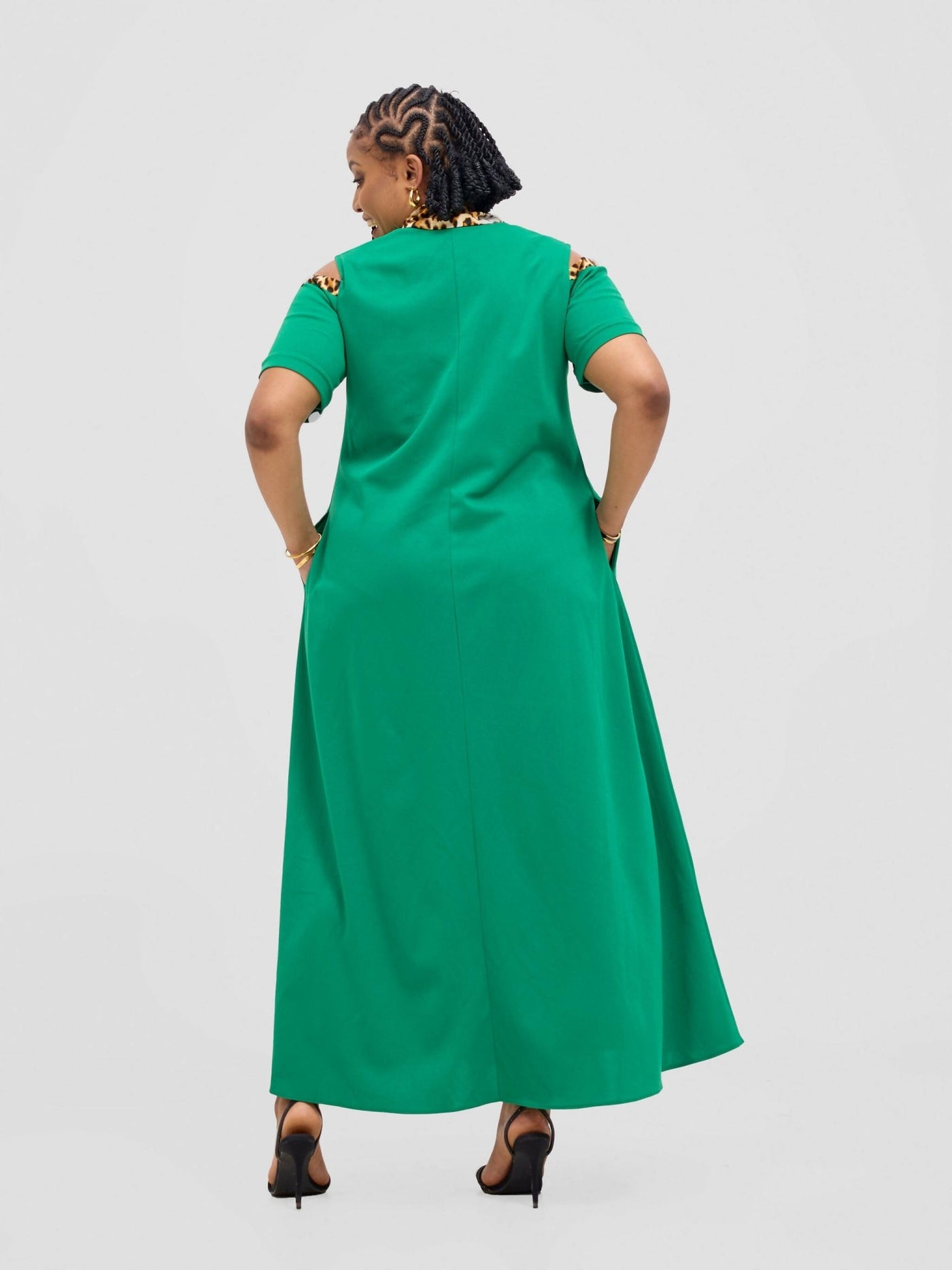 Jolly Fancy Wear Chui Dress - Green - Shopzetu