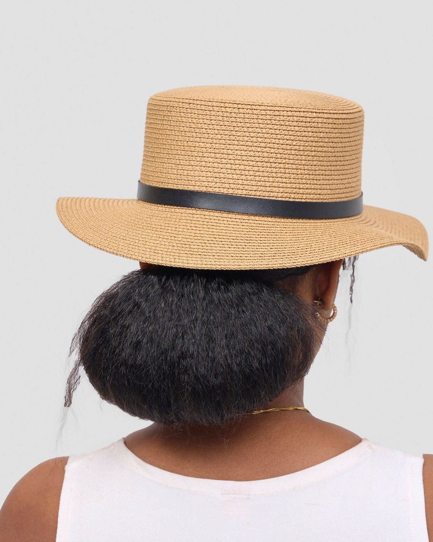 Poised Straw Hat - Beige - Shopzetu