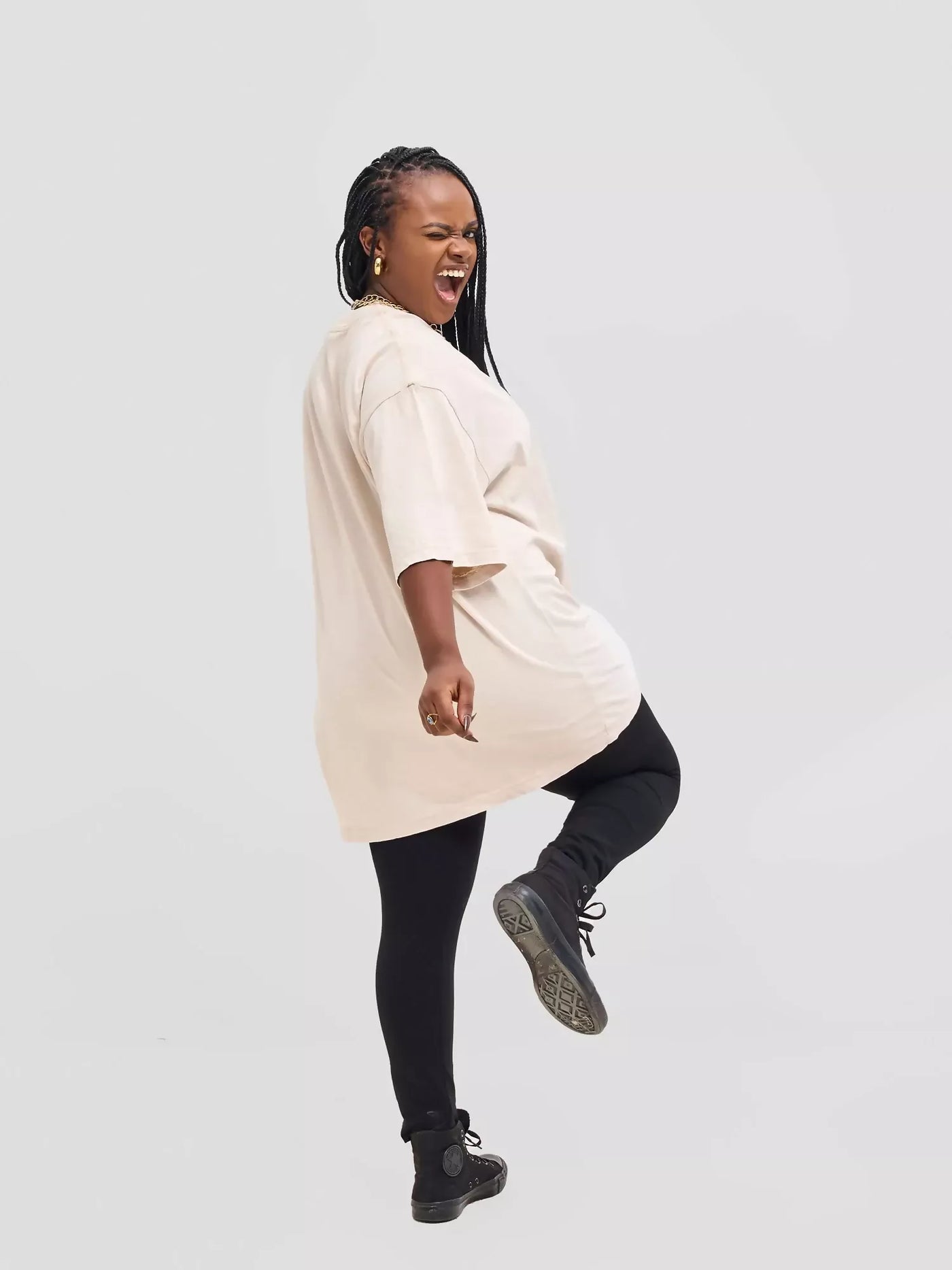 Nairodrip Wash T-shirt - Beige - Shopzetu