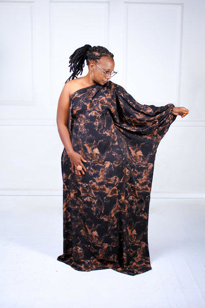 Thick & Fab Fatima Dress - Brown
