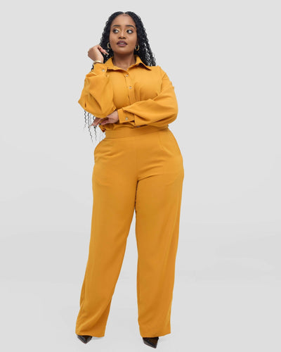 Izulu Gakenge Set - Mustard - Shopzetu