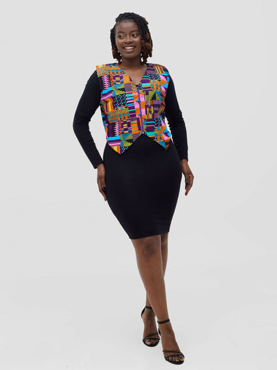 Gravio Fashions Nyota Vest Top - Kente Print - Shopzetu