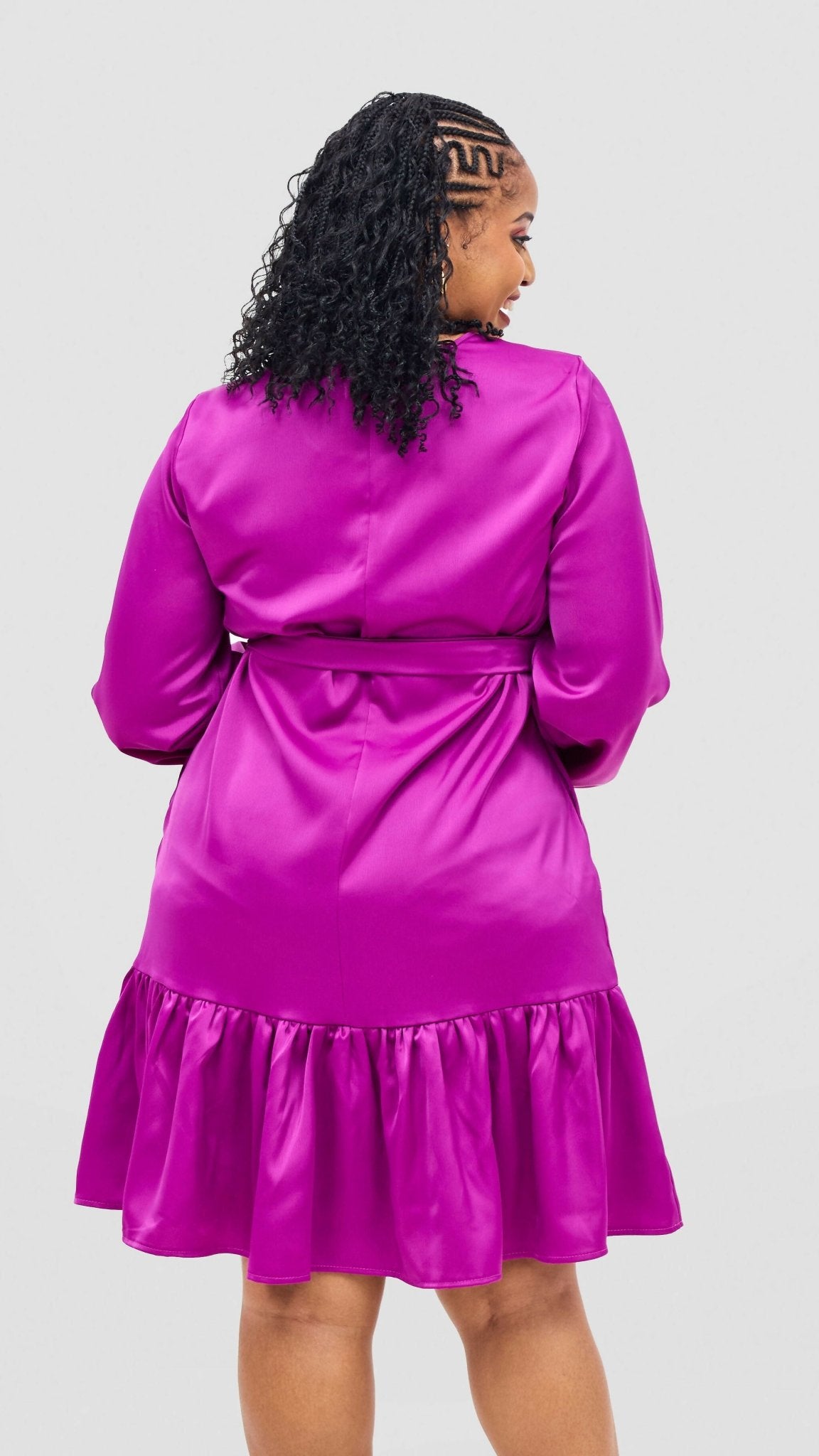 Lizola Adelina Shift Dress - Purple - Shopzetu