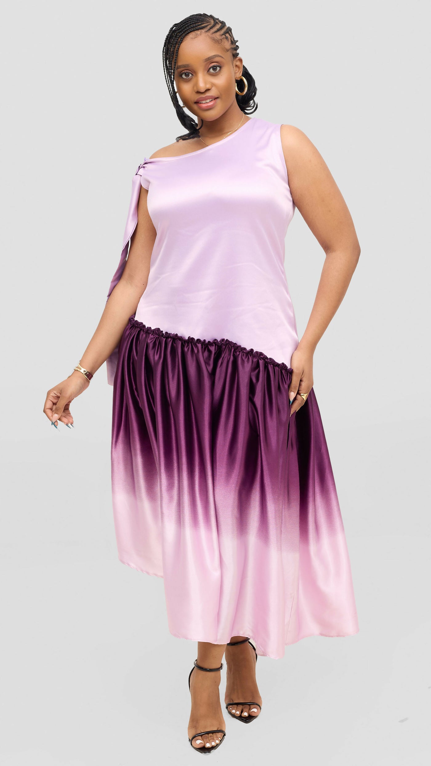 Jolly Fancy Wear Tanua Dress - Purple