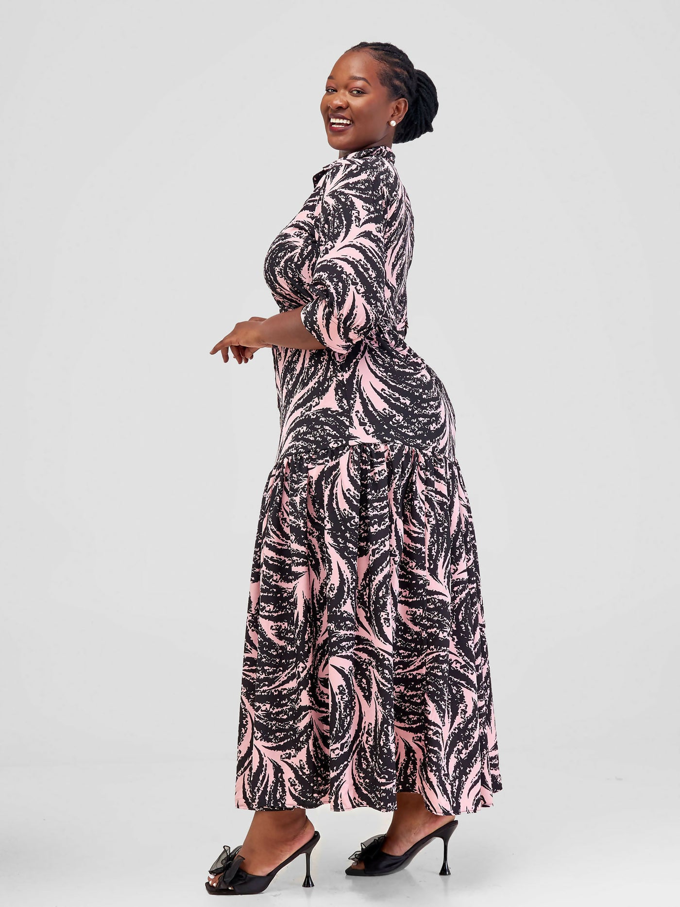Salok Havilah Wear Ella Dress - Pink Print