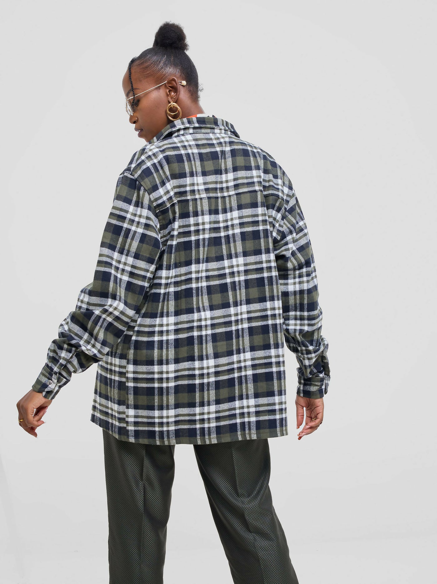 Kalungi Kizazi Flannel Shirt - Multicolored - Shopzetu