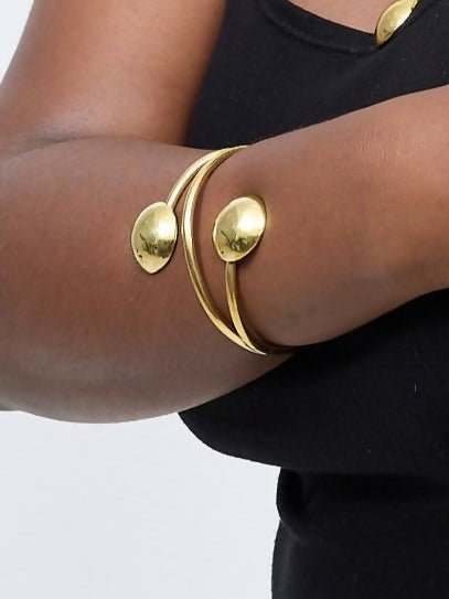 Purely Brass Taraji Bracelet - Brass - Shopzetu