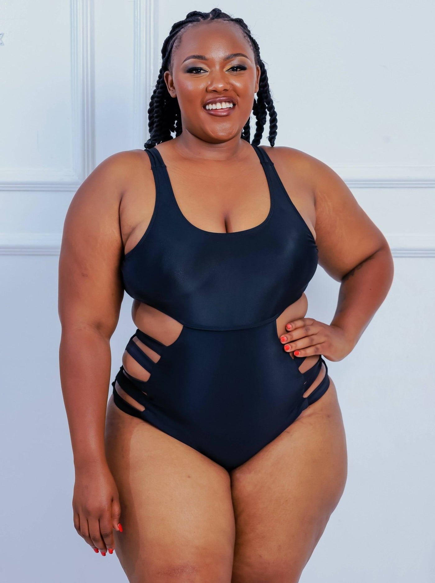 Shells Attic Swimwear Suit Monokini - Black - Shopzetu