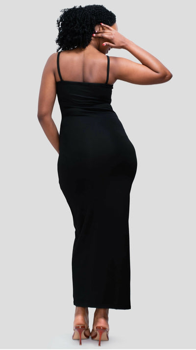 The Fashion Frenzy Luxe Bodycon - Black - Shopzetu