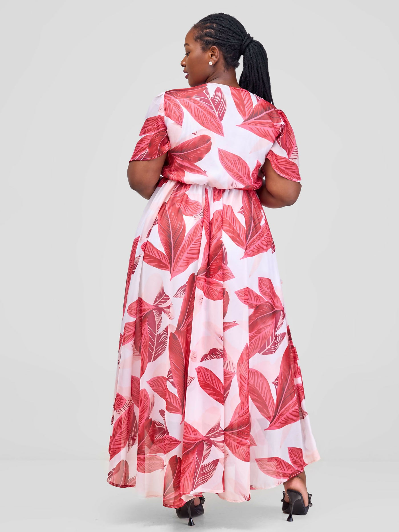 Kakiba Collections Faith Maxi Dress - Red / White - Shopzetu