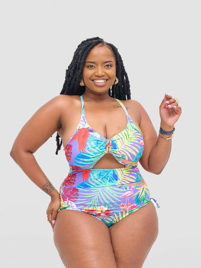 Shells Attic Monokini Swimwear Suit - Purple - Shopzetu