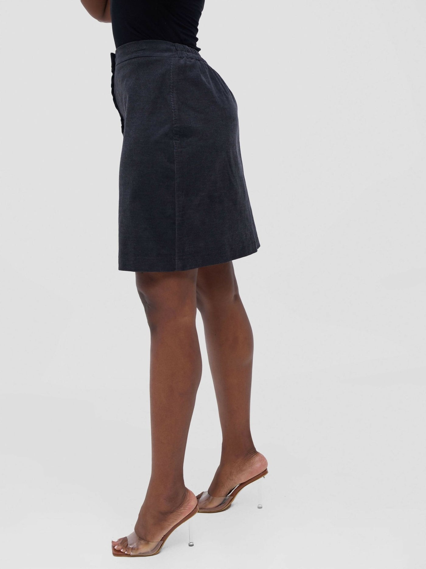 Bella Skirt - Grey - Shopzetu