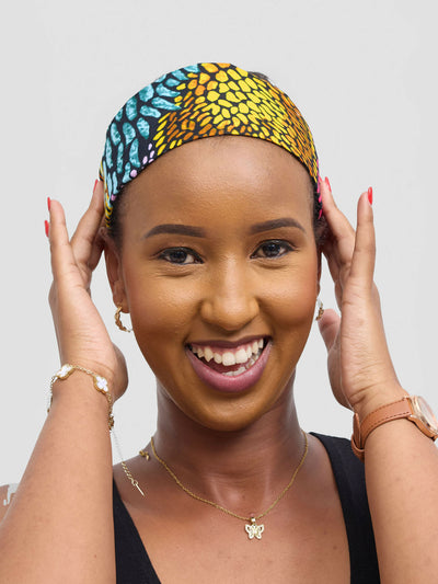 Proverbs 1 Classic Headband Rooted Bloom - Multicolored Print - Shopzetu
