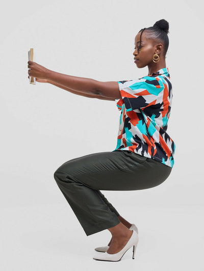 Kalungi Anga Unisex Shirt Top - Multicolored - Shopzetu