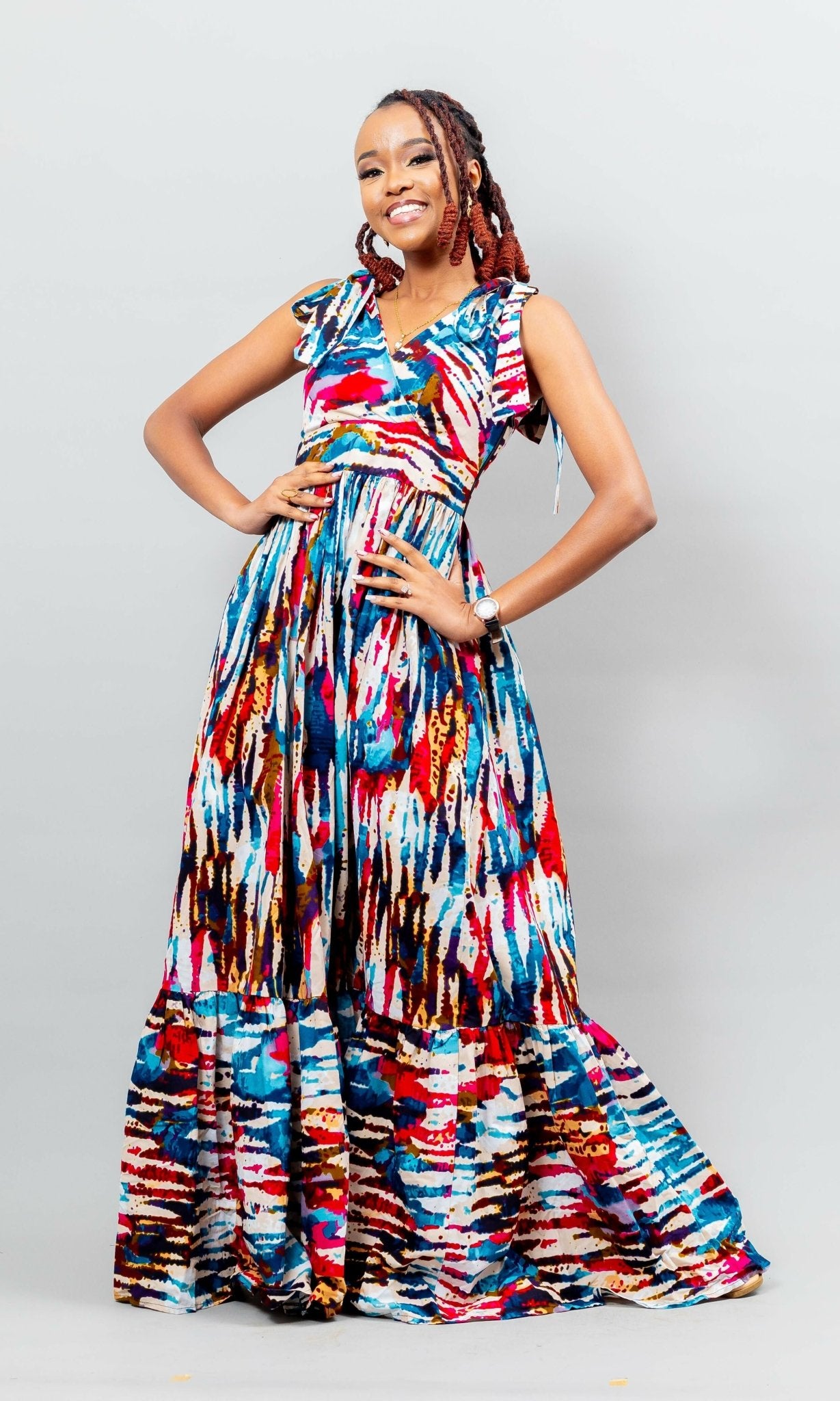 Afriwia Subira Dress - Ankara - Shopzetu