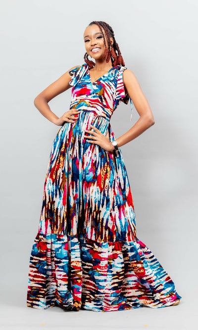 Afriwia Subira Dress - Ankara - Shopzetu