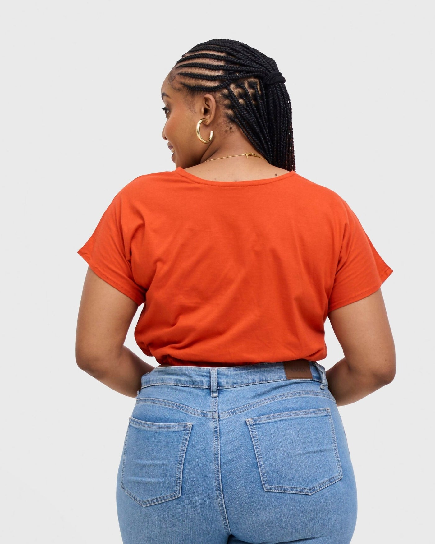Gravio Fashions Liora Crop Top - Orange - Shopzetu