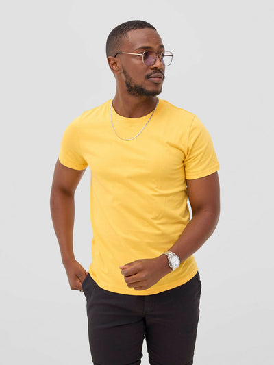 Zuria Fashions Unisex Roundneck T-shirt - Yellow - Shopzetu