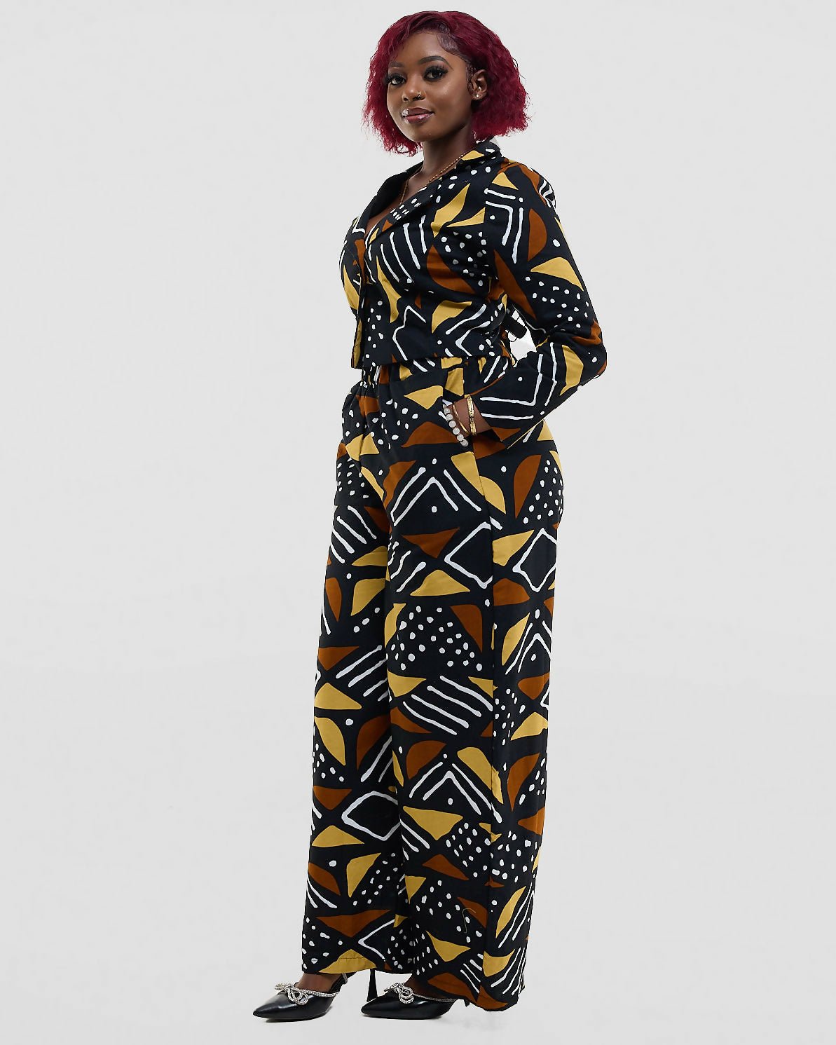 Gravio Fashions Zendaya Crop Top - Ankara - Shopzetu