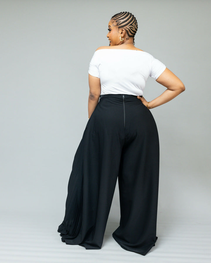African Yuva Serro Palazzo Pant - Black