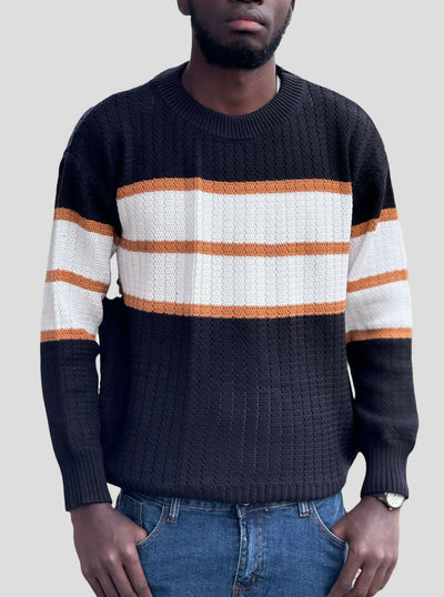 Stylish Brothers Unisex Knitted Sweater - Black - Shopzetu