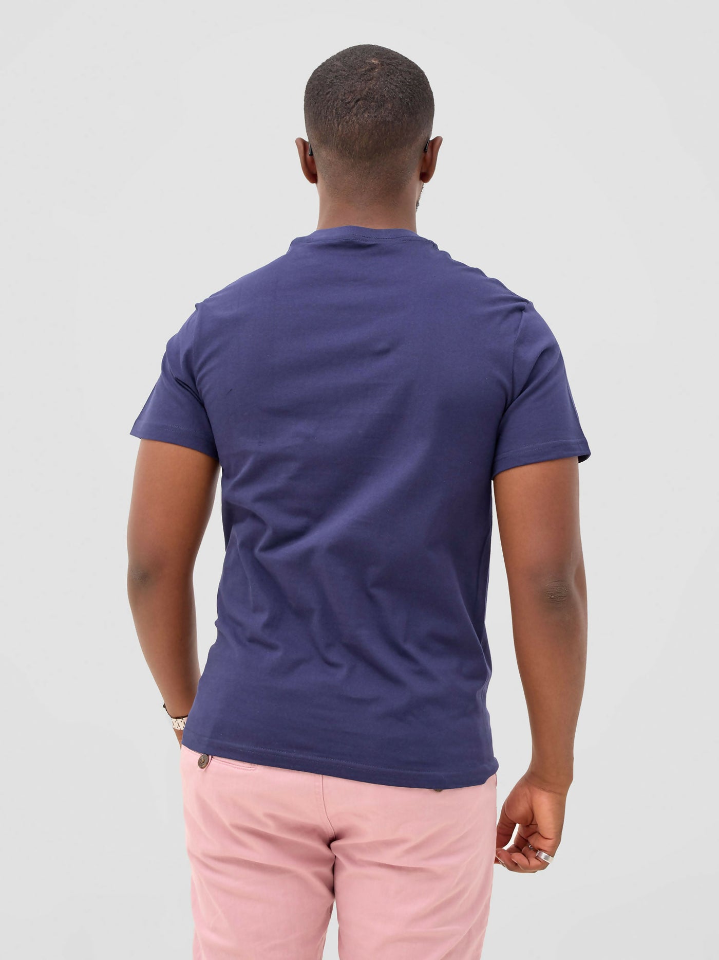Zuria Fashions Unisex Roundneck T-shirt - Navy Blue - Shopzetu