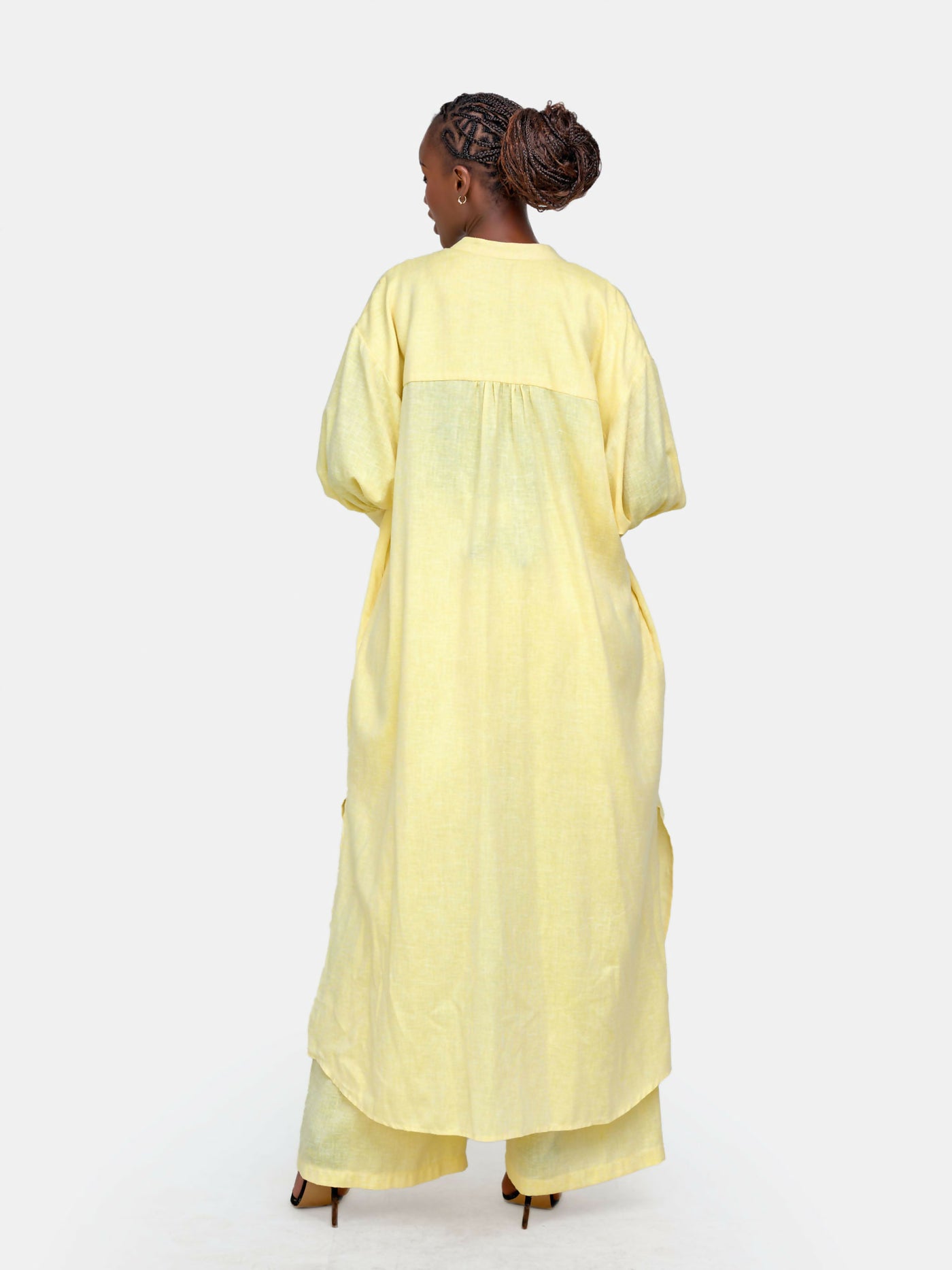 Tuli Shukri Pant Set - Yellow - Shopzetu