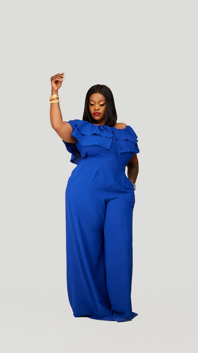 Plainchic Ndela Jumpsuit – Cobalt Blue - Shopzetu