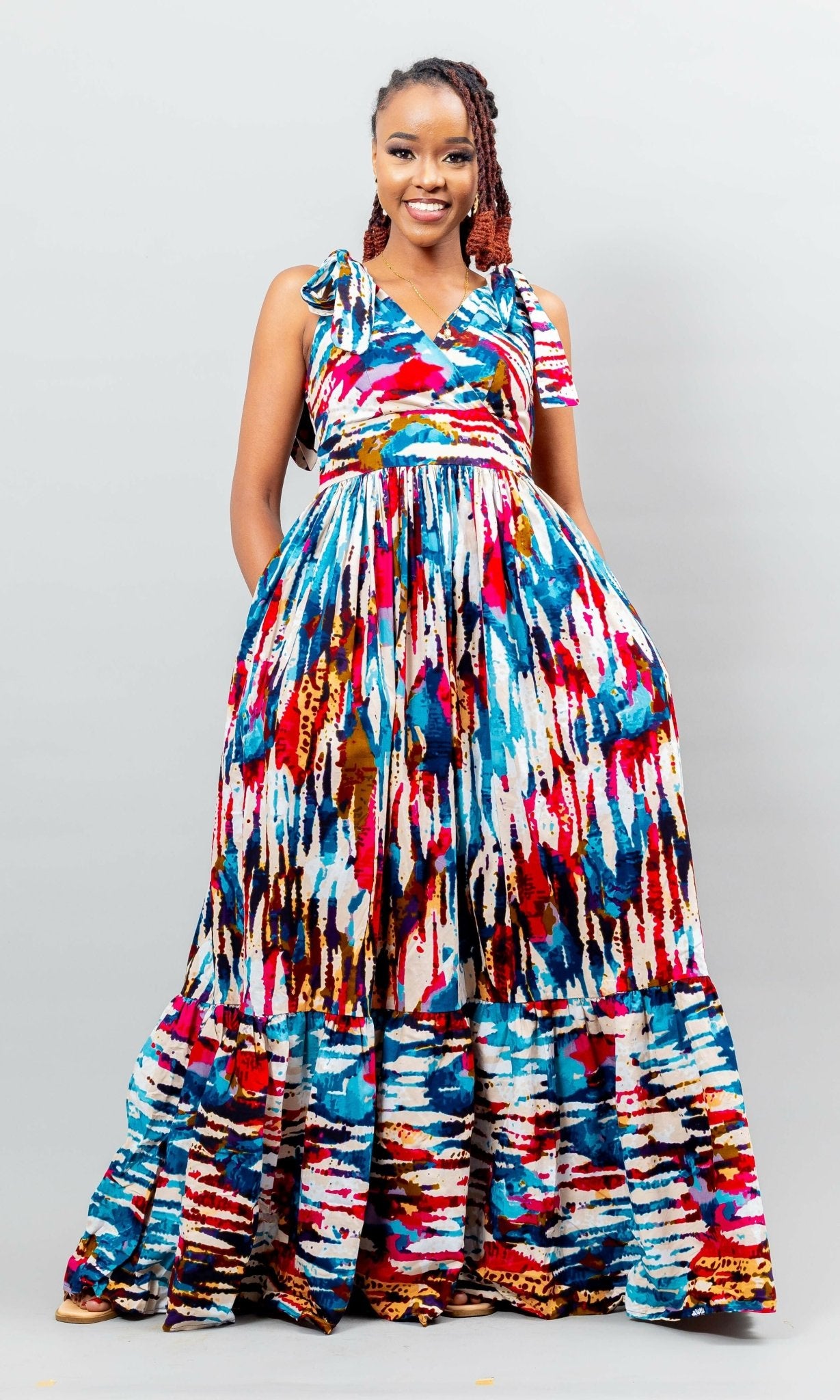 Afriwia Subira Dress - Ankara - Shopzetu
