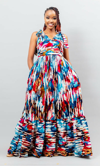 Afriwia Subira Dress - Ankara - Shopzetu
