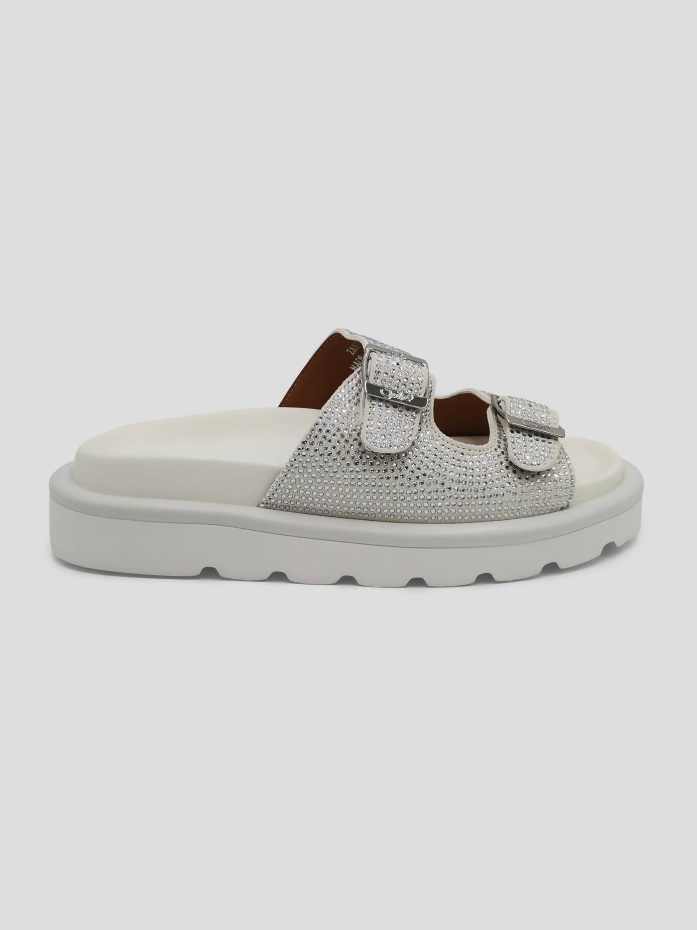 Julz Zane Diamanté Sandal - White - Shopzetu