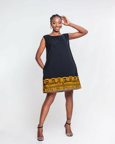 Da’Joy Fashions Echo Dress - Black - Shopzetu
