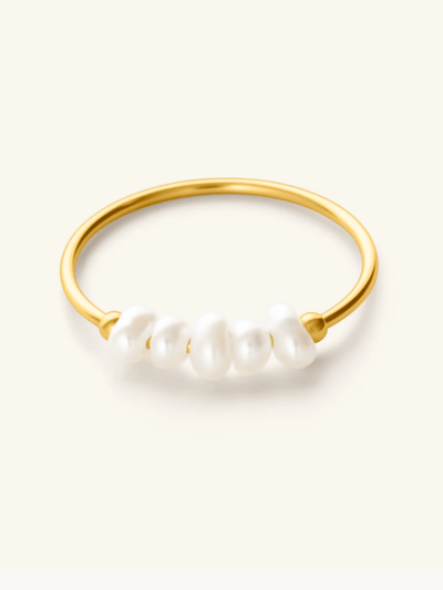 Lustre Non Tarnish Ring - Gold - Shopzetu