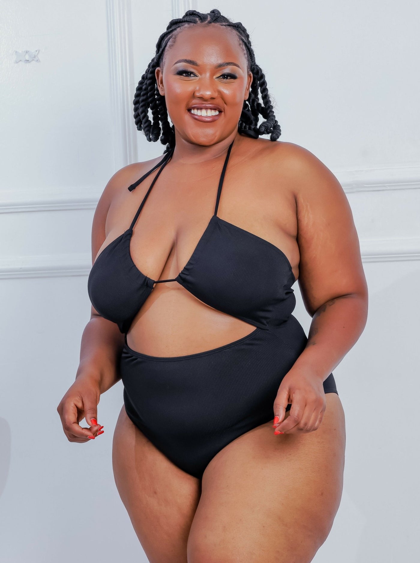 Shells Attic Swimwear Suit Monokini - Black - Shopzetu
