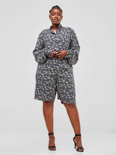 Lizola Misty Short Set - Grey - Shopzetu