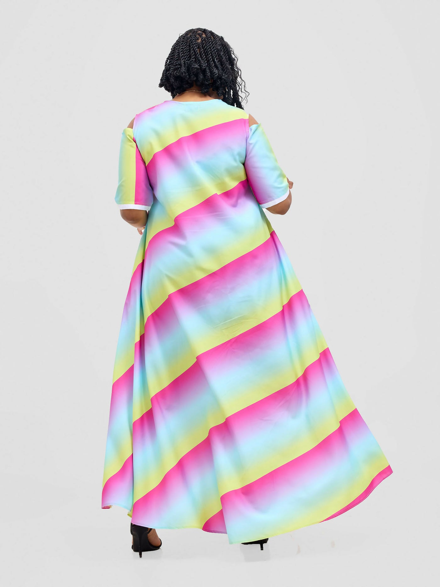 Jolly Fancy Wear High Low Dresses - Multicolored - Shopzetu