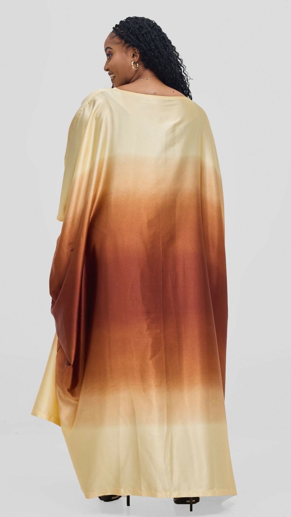Jolly Fancy Wear Dola Dress - Brown - Shopzetu