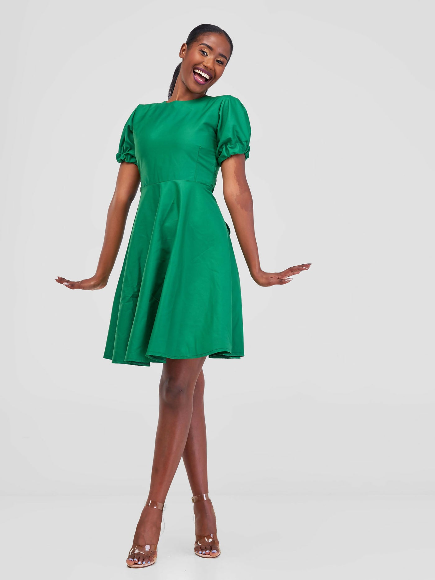 Tribelly Fashions Cinderella Dress - Green - Shopzetu