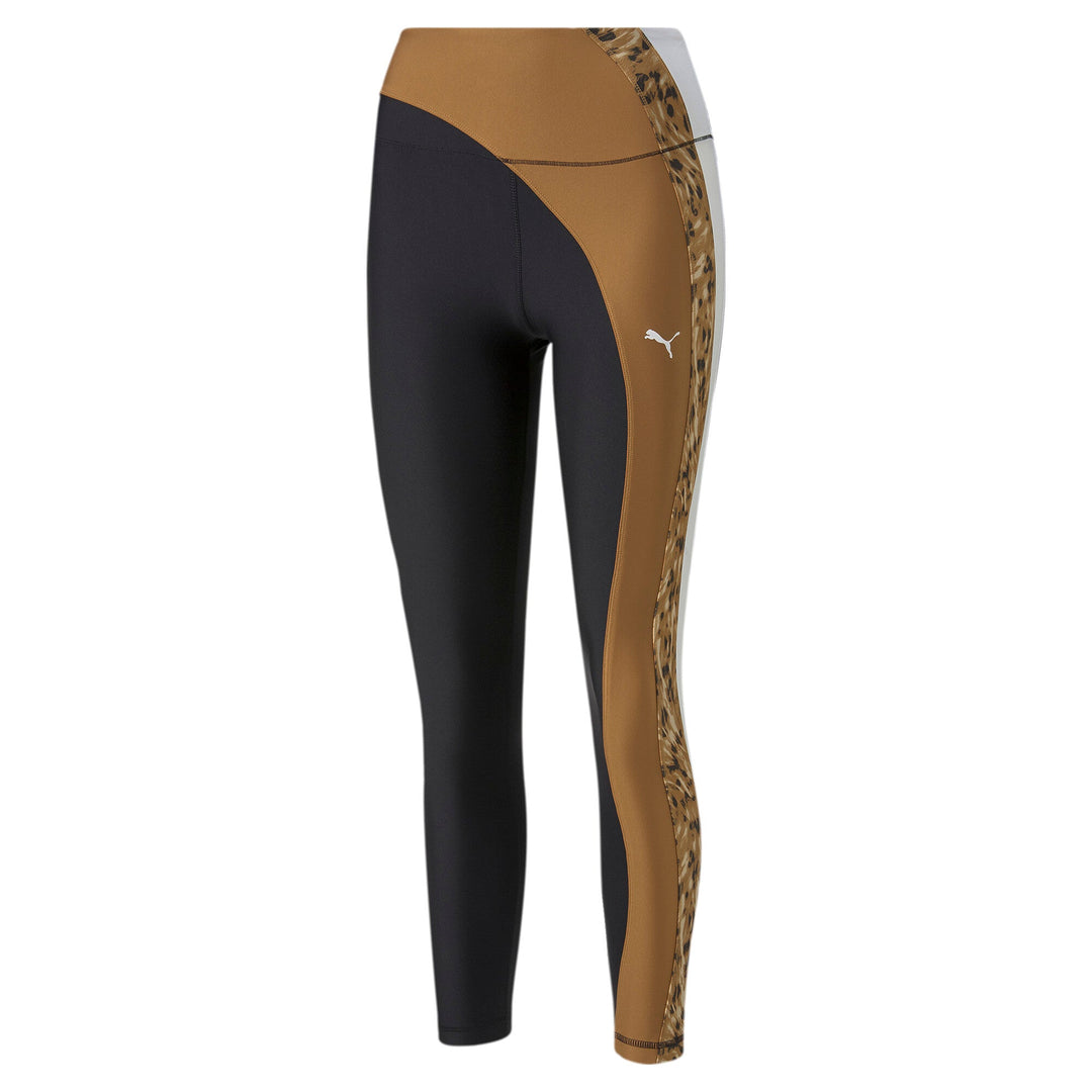 Safari Glam High Waist Full Tight Puma - Black / Leapard