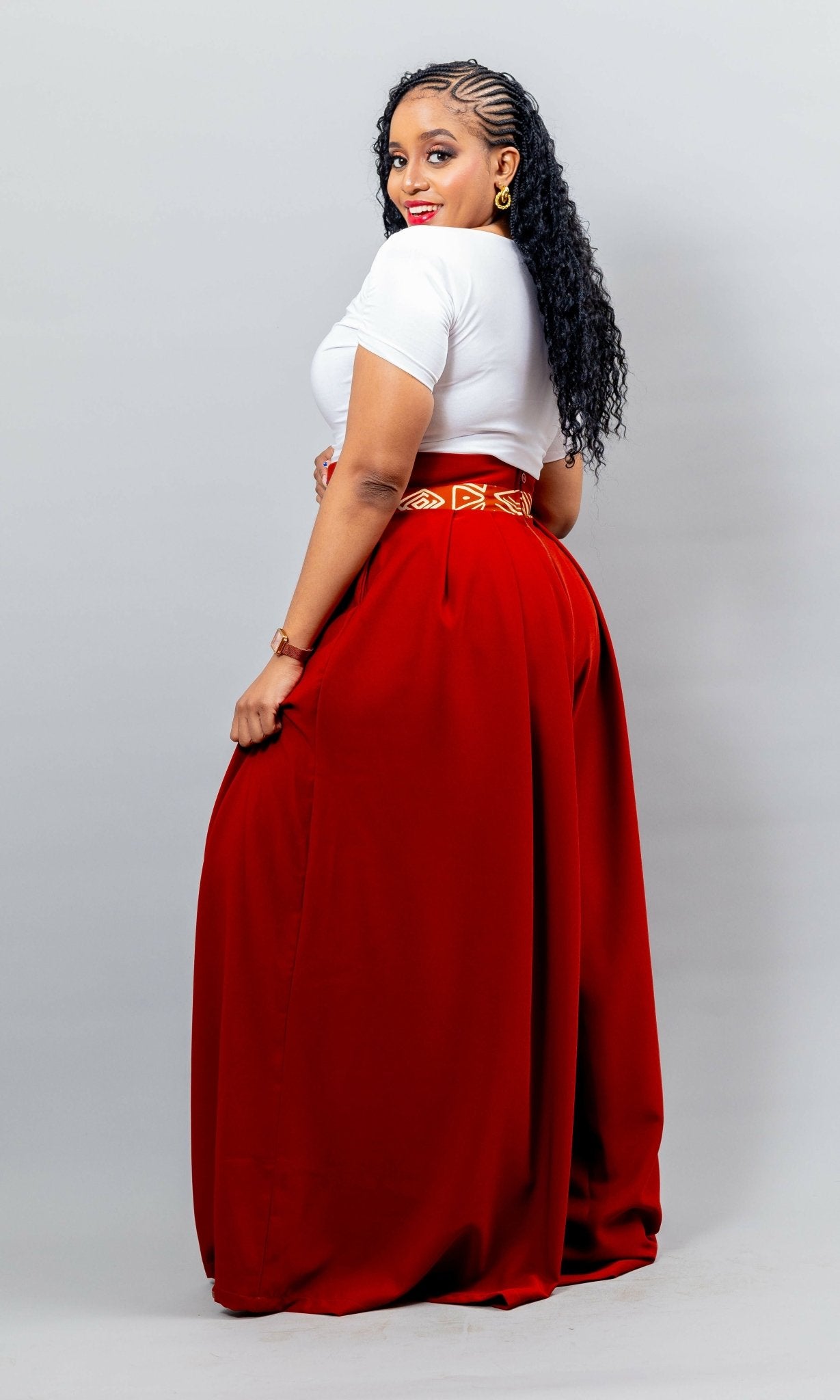 African Yuva Nuri Top - White - Shopzetu