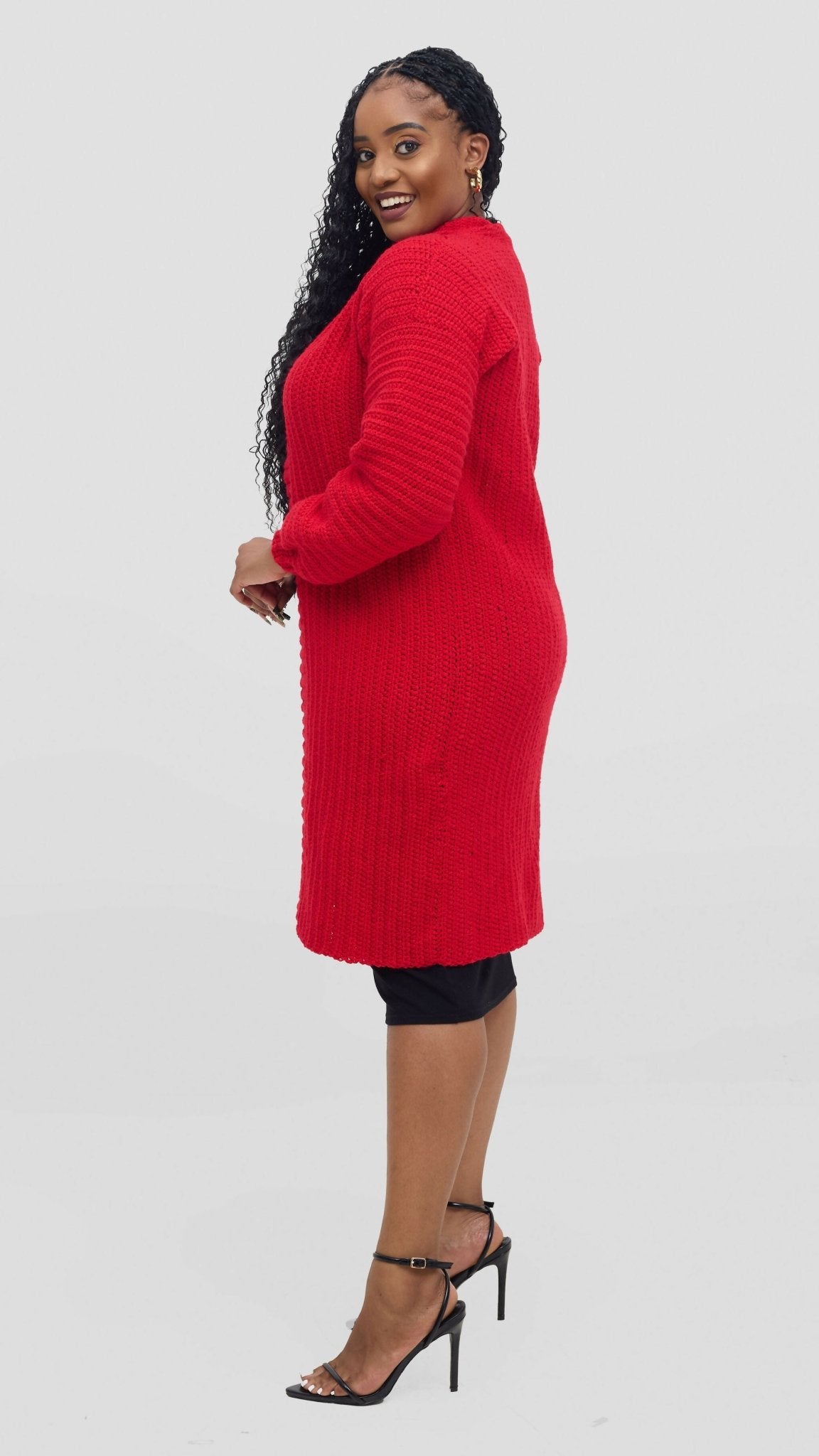 Timyt Urban Wear Classic Knitwear Sweater - Red - Shopzetu