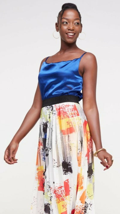The Fashion Frenzy Chami Top - Blue - Shopzetu